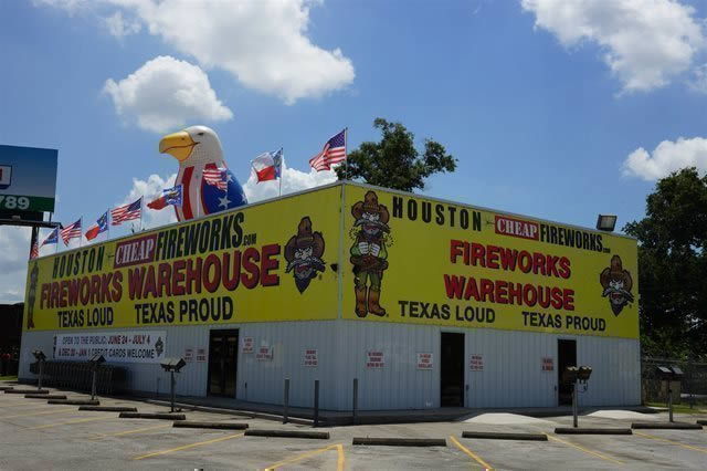 Houston Cheap Fireworks WareHouse Store on East I-10